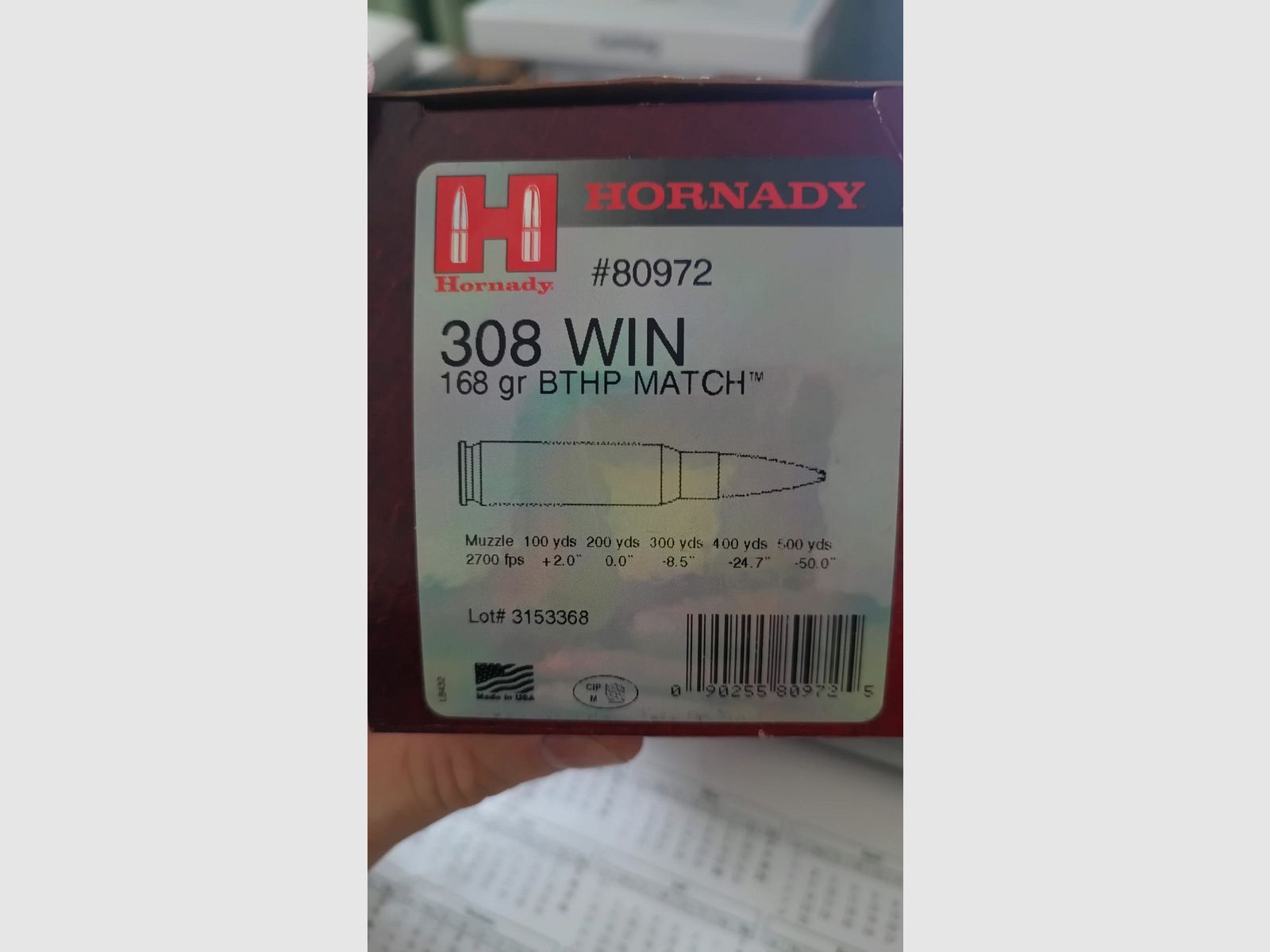 308 WIN BTHP Match a total of about 8000 rounds due to cancellation