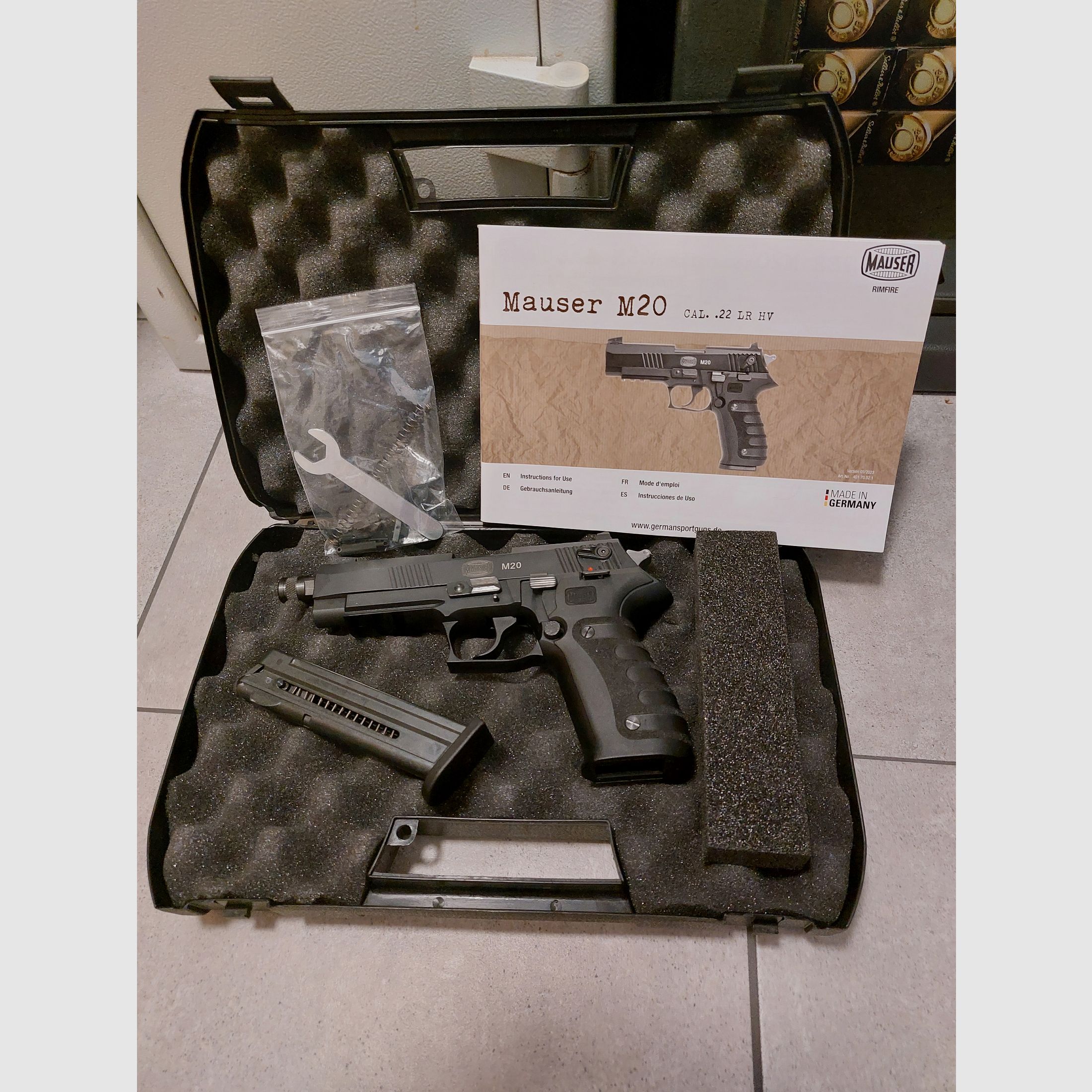 Mauser M20 Black SD – caliber .22 lfb (.22 LR)