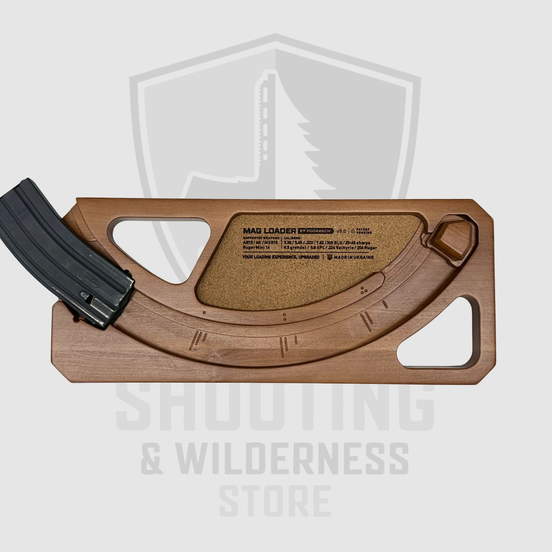 Podavach U-Loader Ladehilfe für AR & AK-Magazine .223/7.62x39mm Natural Wood, Bild 3 von 3