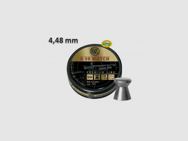 RWS Pallini R10 MATCH cal. 4,48mm 0,53g
