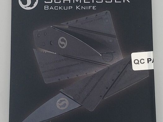 Schmeisser Backup Knife - Das Scheckkartenmesser
