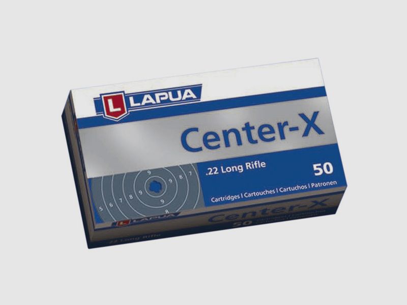 Lapua Center-X .22 LR 40GR LRN 50 cartouches