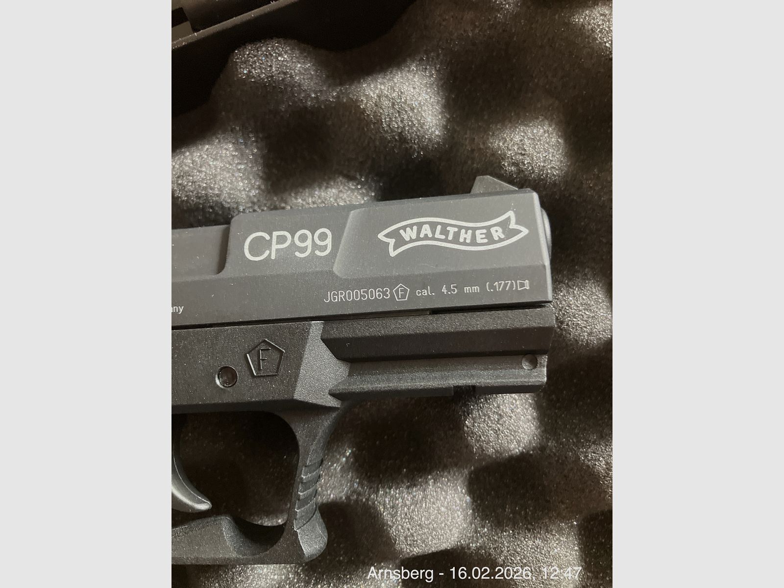 NUOVO!! Walther CP99 BLK CO2 Pistola 4,5 mm Diabolo