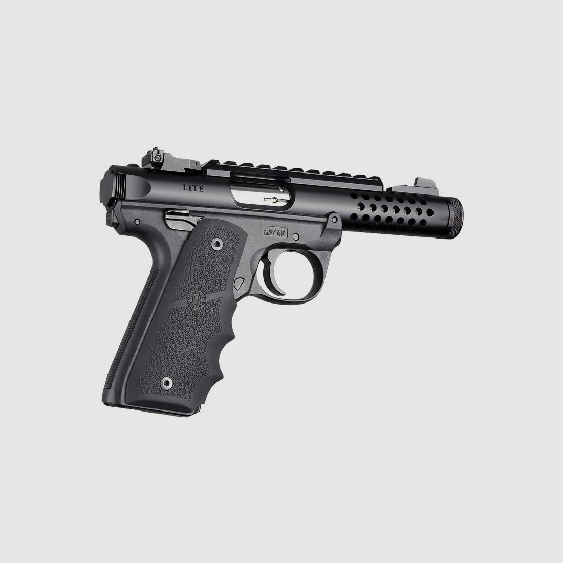 HOGUE Griffschalen f. Ruger Mark IV 22/45 (Lite) Soft Rubber/Fingerrillen