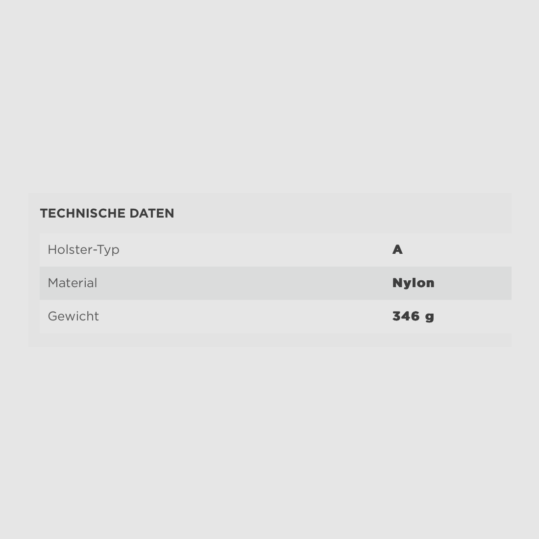 Umarex 3.1564 Beinholster Nylon Typ A, für große Pistolen, mit Magazintasche