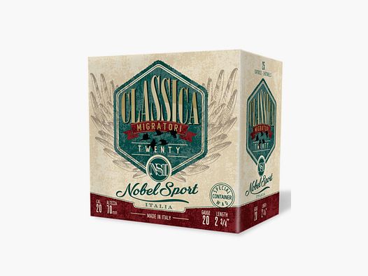 Nobel Classica Twenty Patronen Container kal. 20/70 26 g lood 10