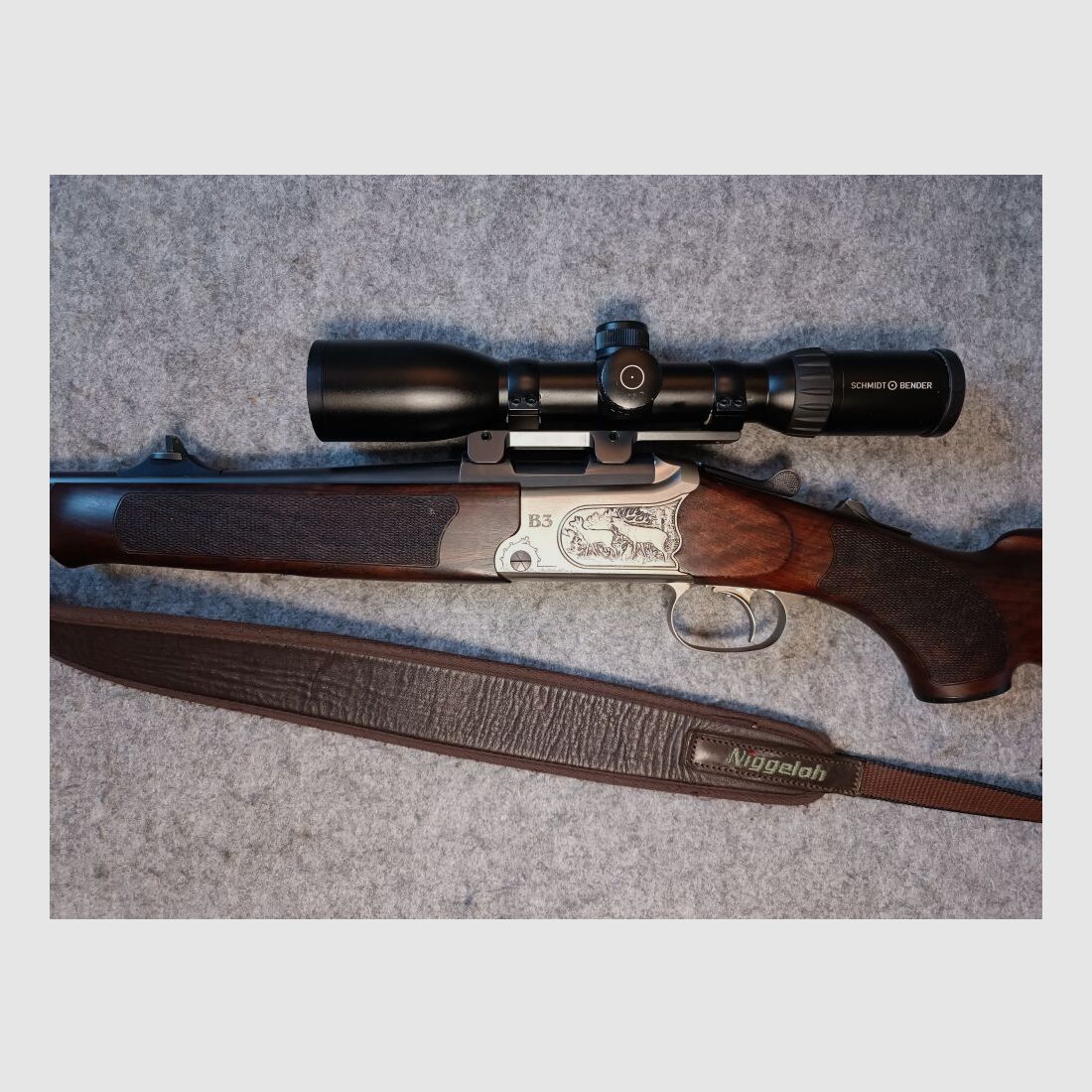 Merkel Suhl B3 Jagd Bockdoppelbüchse mit ZF S&B Zenith 1,5-6x42