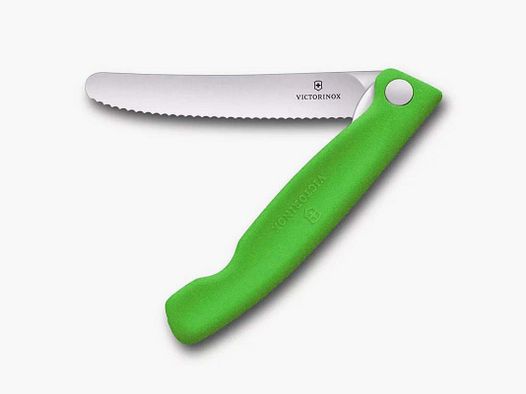 NÓŻ PIKNIKOWY VICTORINOX ZĄBKOWANY 11CM ZIELONY