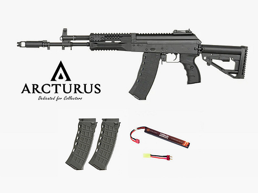 ARCTURUS AK12K Enhanced Vollmetall S-AEG Airsoft (ME-Version) + LiPo-Akku - NEU