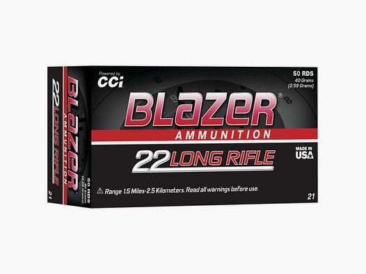 22 long rifle CCI HS Blazer 40 gr LRN VE50