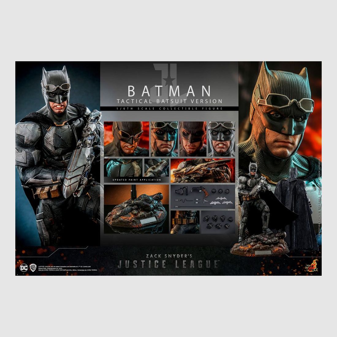 Zack Snyder`s Justice League Actionfigur 1/6 Batman (Tactical Batsuit Version) 33 cm | 43180