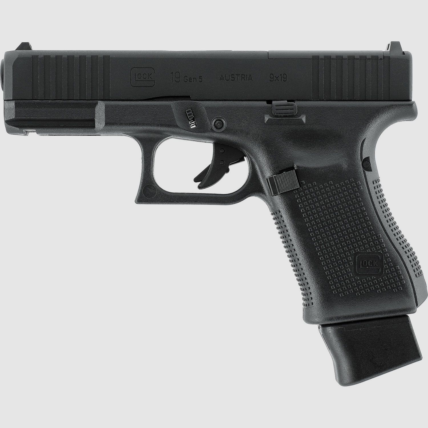 GLOCK 19 Gen5 MOS, < 1,0 J, CO₂