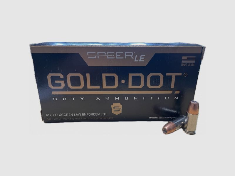 SPEER GOLD DOT - .9MM LUGER - 115 GRS - GDHP HOHLSPITZMUNITION - 50 SCHUSS