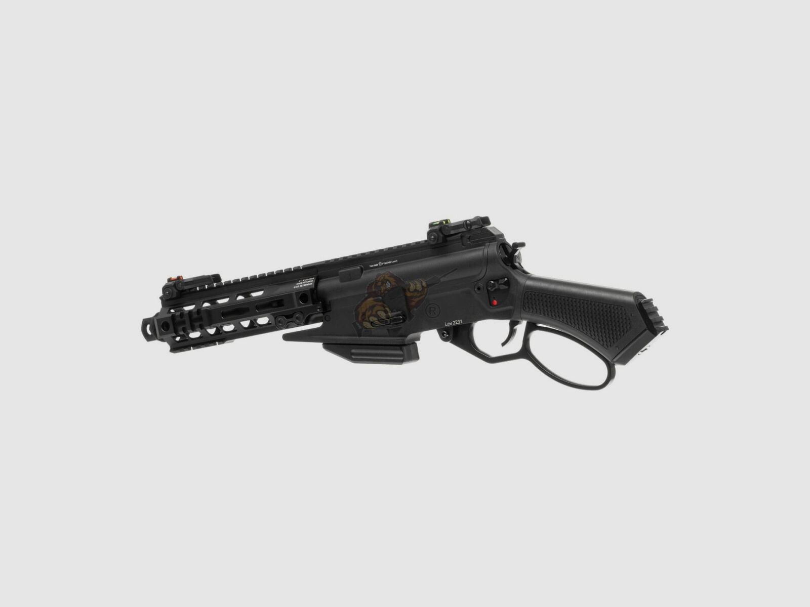 G&G LevAR 7" Fucile a leva a gas in nero Airsoft libero da 18