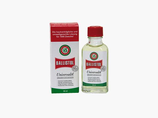 BALLISTOL Olio Universale 50 ml Bottiglia di Vetro Olio per la Cura Olio per Armi Made in Germany