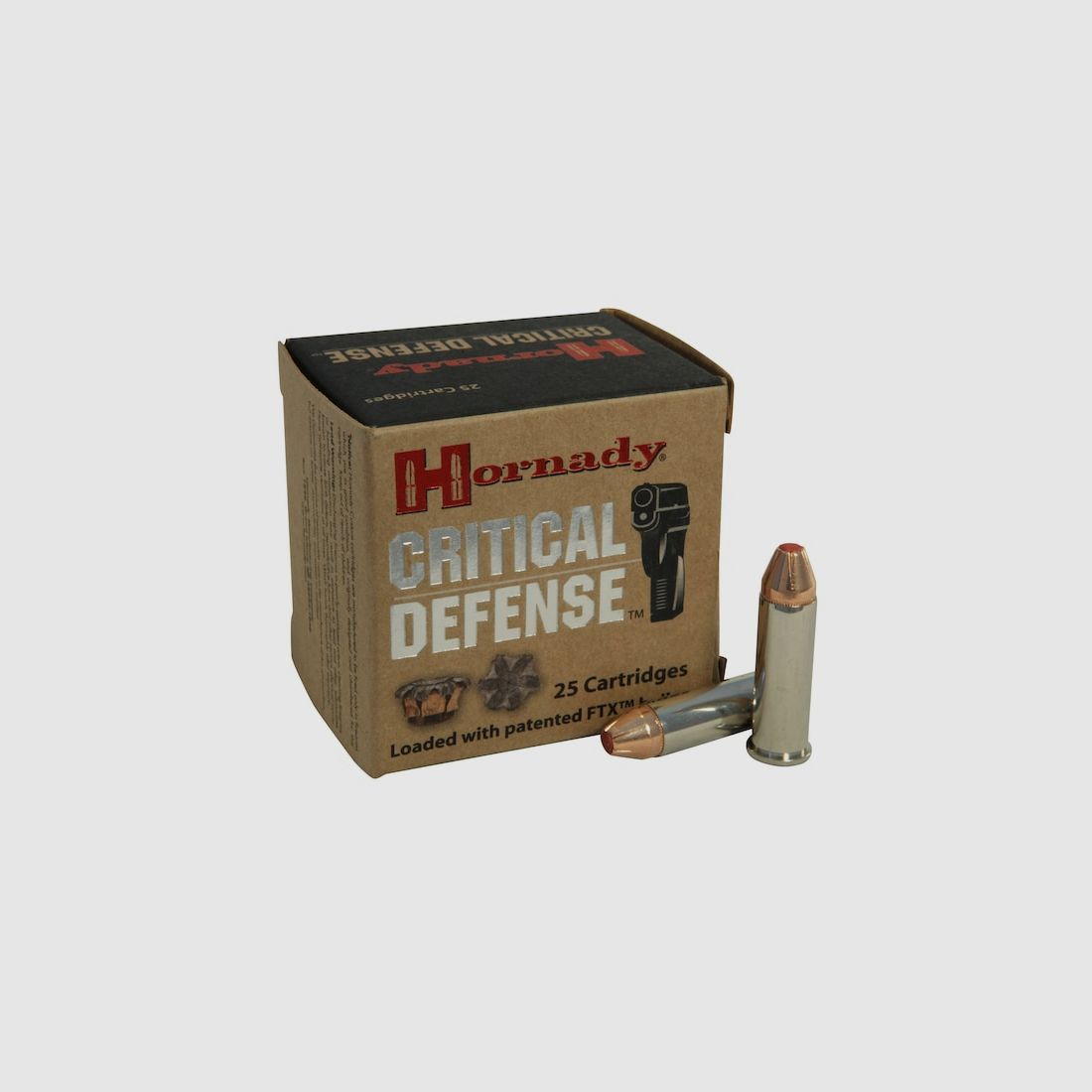 Hornady Critical Defense .38 Special 110GR FTX 25 cartouches