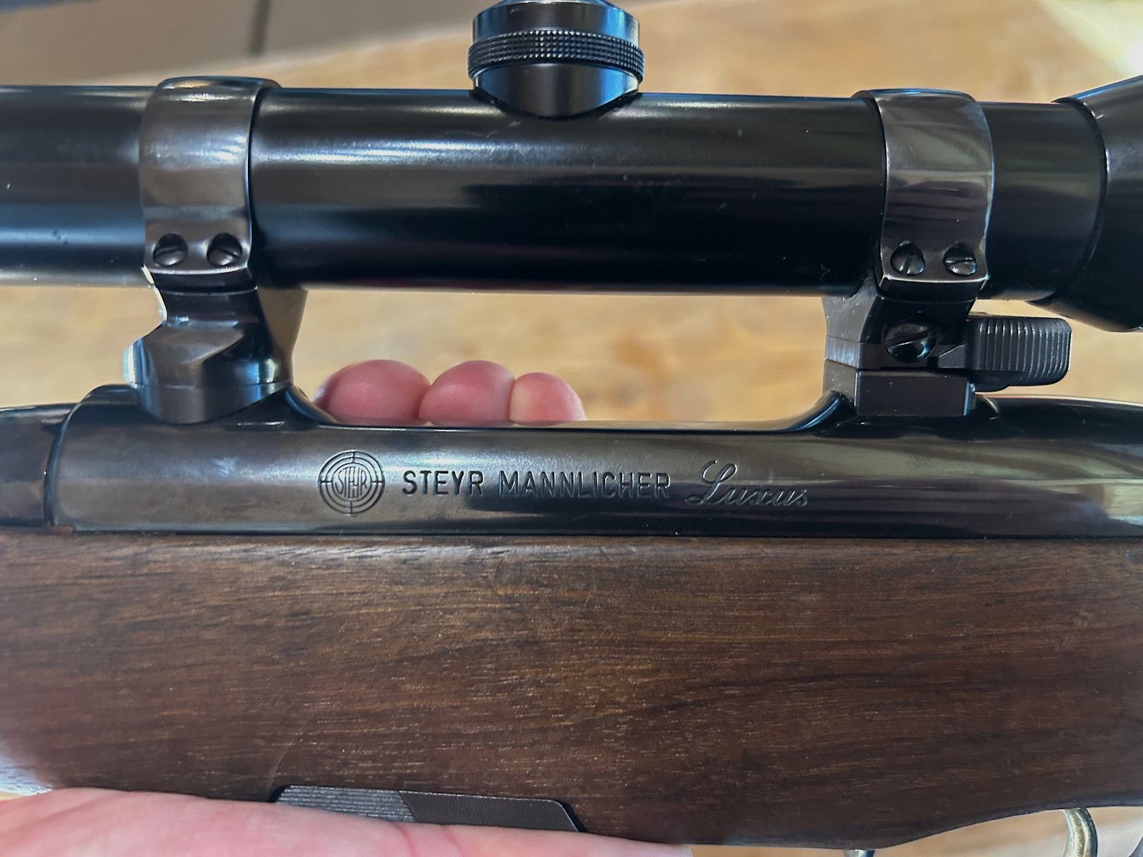 Steyr Mannlicher Luxus Stutzen 9,3x62 con vidrio DJ