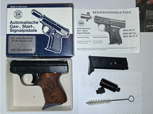 Kolekcjonerzy, uwaga!!! Rarytas!!! Rhöner SM 15-9 kal. 9 mm P.A.K. PTB-748, magazynek zapasowy, stan TOP