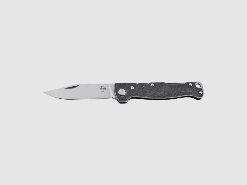 Böker plus Böker Plus Taschenmesser Atlas Backlock Clippoint silberfarben