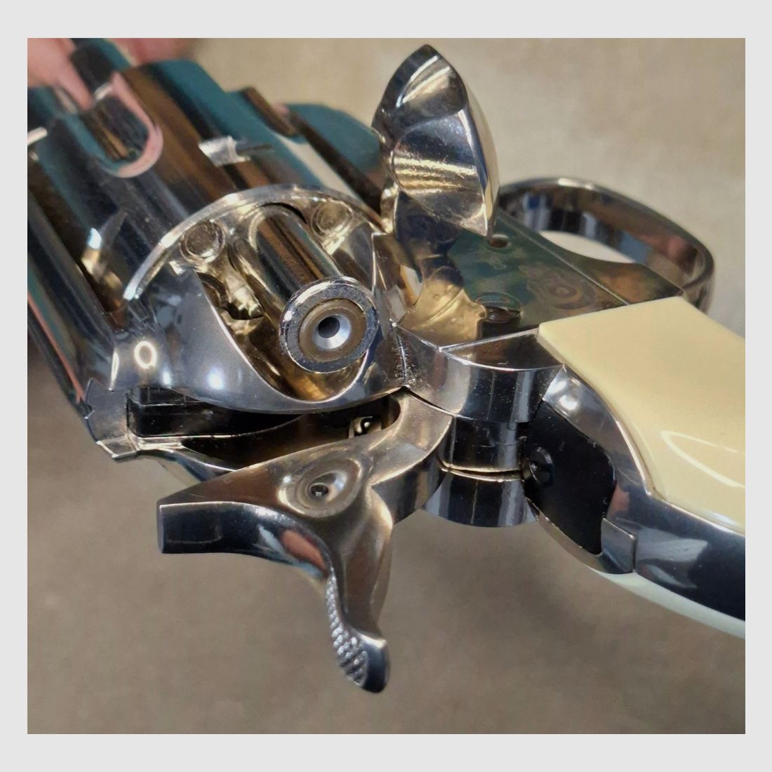 !!! Neuwertig!!! Colt SAA . 45, Vollmetall, nickel- finish, 5,5", cal. 4,5mm Co², P18!