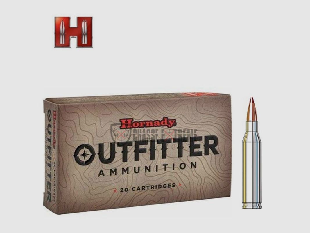 20 Patronen HORNADY OTF Kal. 243 Win 80 Gr CX