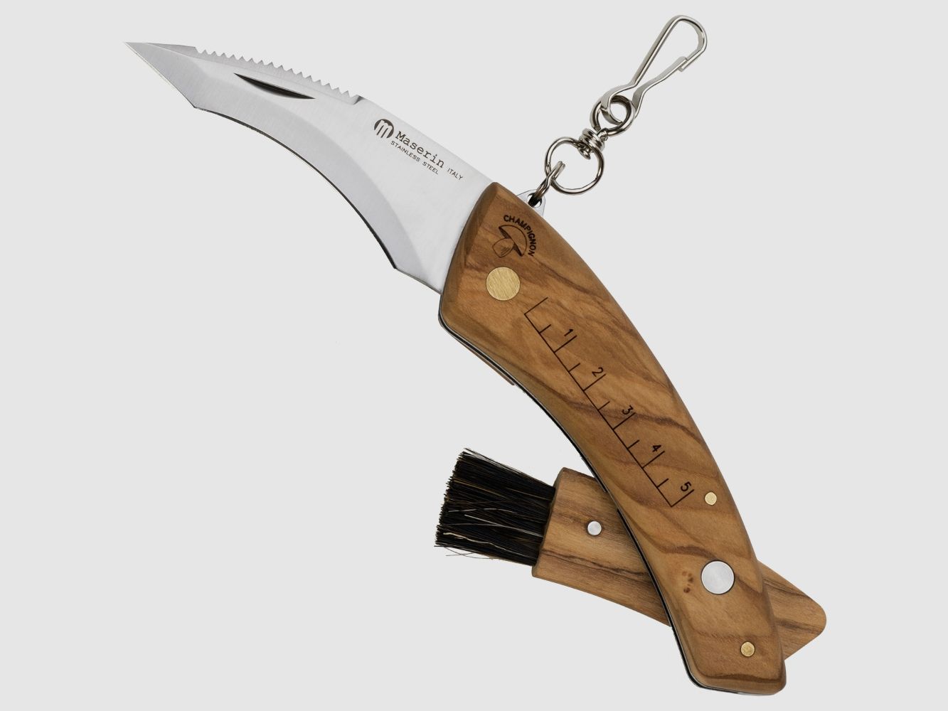 Maserin Pilzmesser Olivenholzgriff