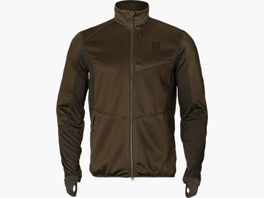 Chaqueta de Forro Polar Escandinava Härkila para Hombre Verde Sauce/Marrón Oscuro L