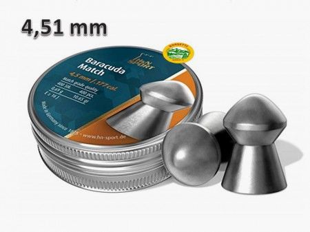 H&N SPORT Geschosse BARACUDA MATCH Kal. 4,51mm 0,69gr