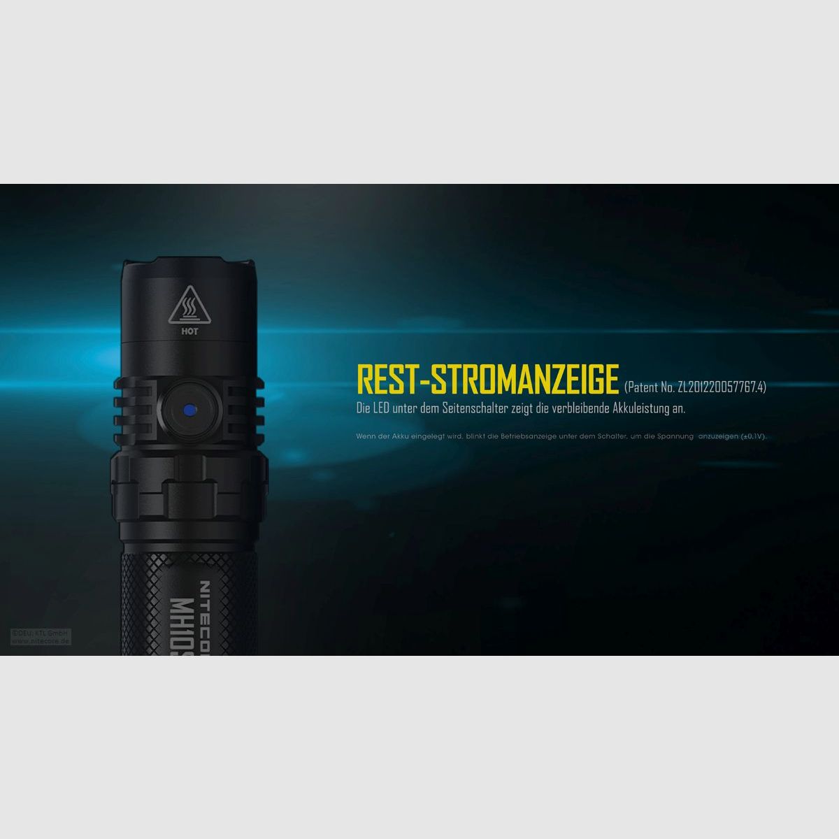 Nitecore MH10S Taschenlampe 1800 Lumen