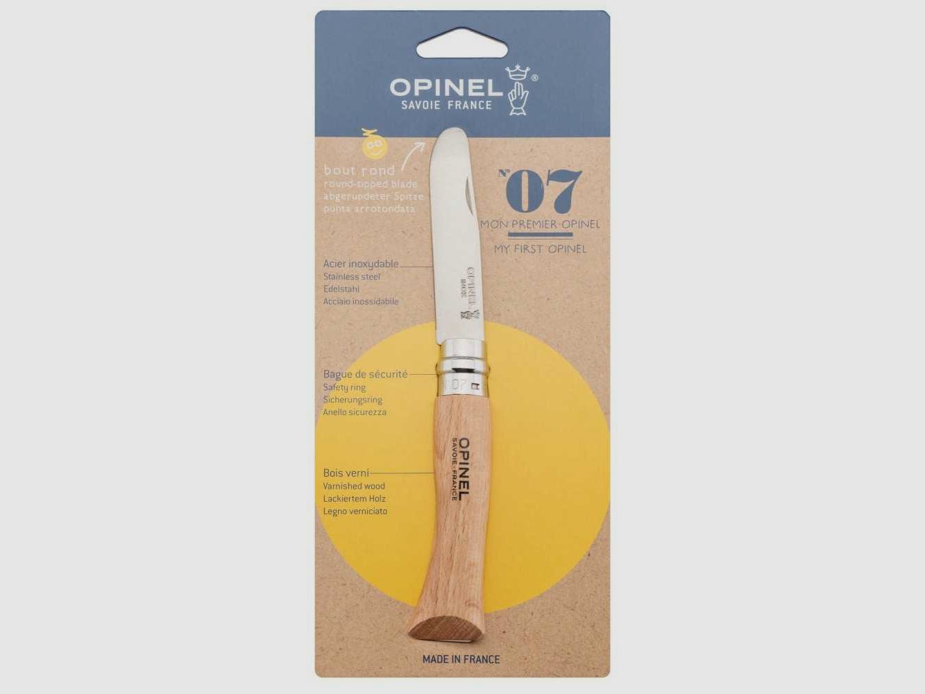 Opinel Kindermesser Nummer 7 mit runder Spitze, Bild 1 von 2