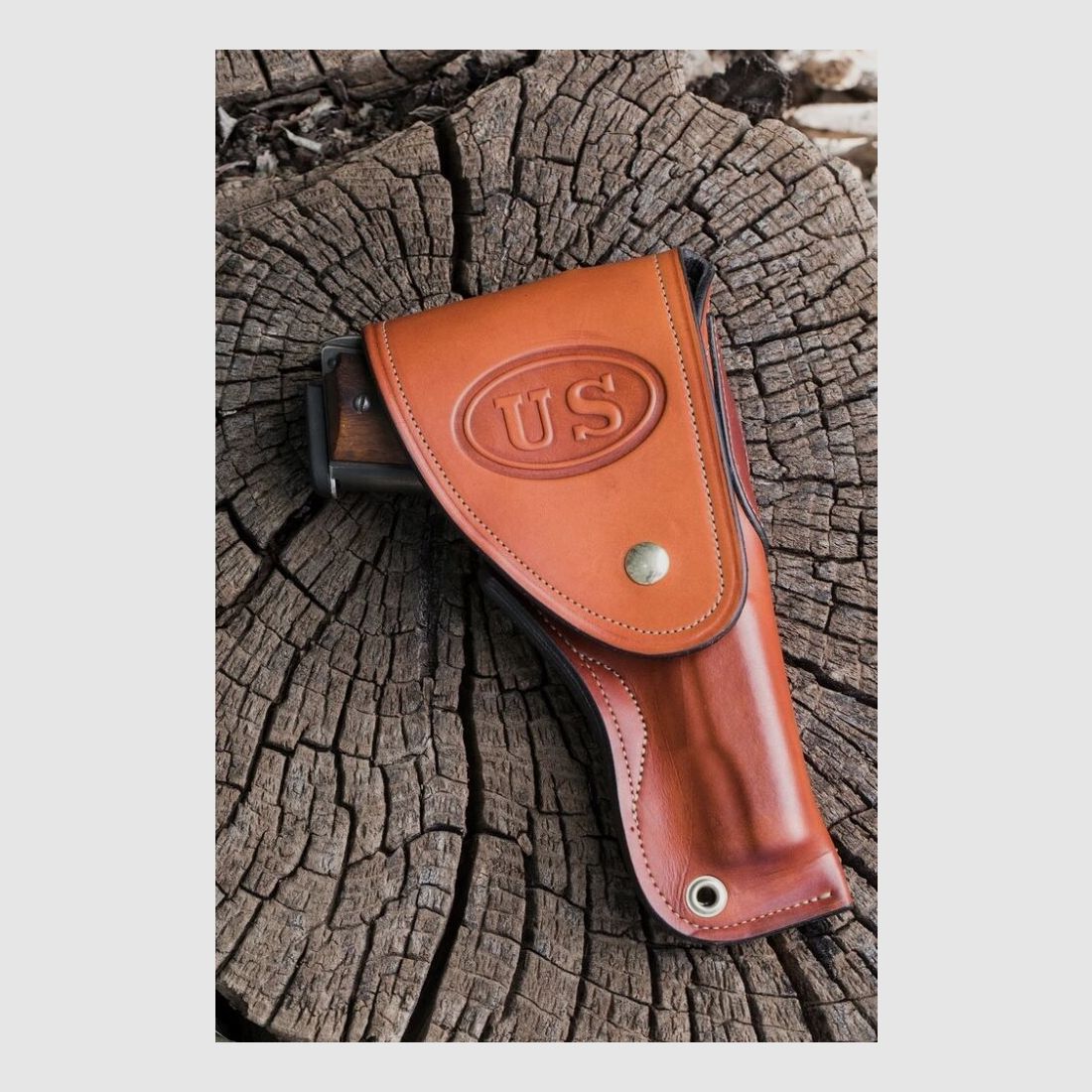 Smith & Wesson Holster Smith&Wesson 6 inch revolver - zwart leer links S&W