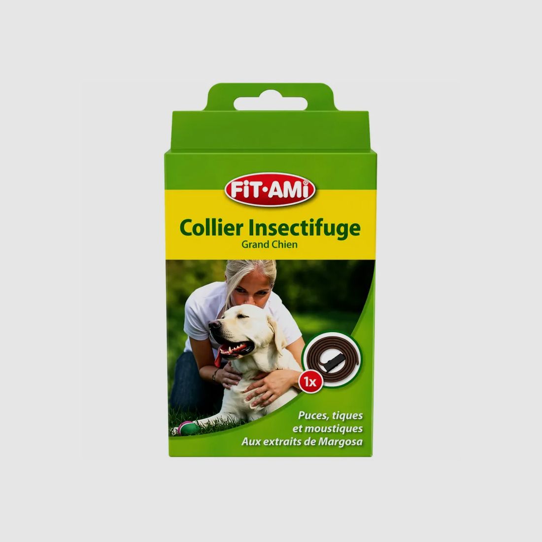 Collar insecticida ajustable 50-75cm anti-parásitos para perro gato, imagen 2 de 6