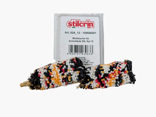 Estilo Crin Paño de Lana para Caños de Escopeta Cal. .12, 2-Pack