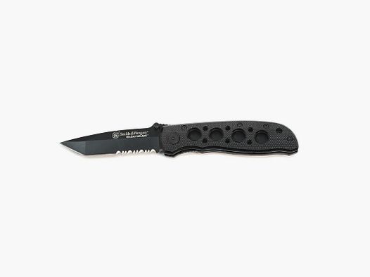 Extreme Ops Serrated Tanto Folder Black (Smith & Wesson - CK5TBS )