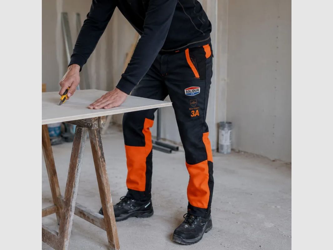 Schutzhose Kettensäge Authentic Klasse 3 Typ A Orange - 28 m/s, Bild 3 von 3