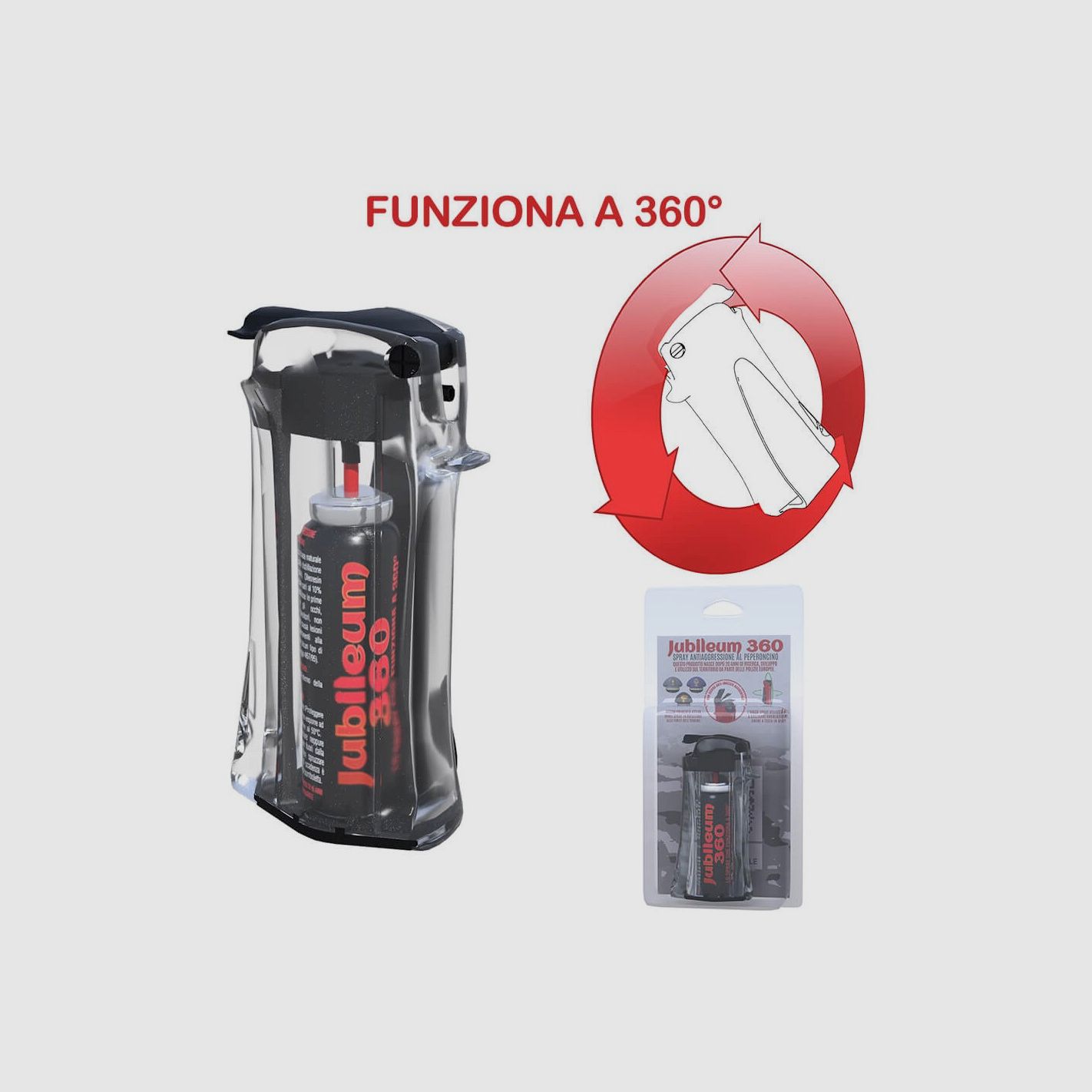 Jubileum 360 20 ml transparentes Pfefferspray zur Selbstverteidigung, Bild 2 von 3