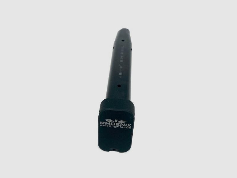 PHOENIX SwissMade Magazin f. DRAKE /Aluboden +2 9mmLuger 19Schuss