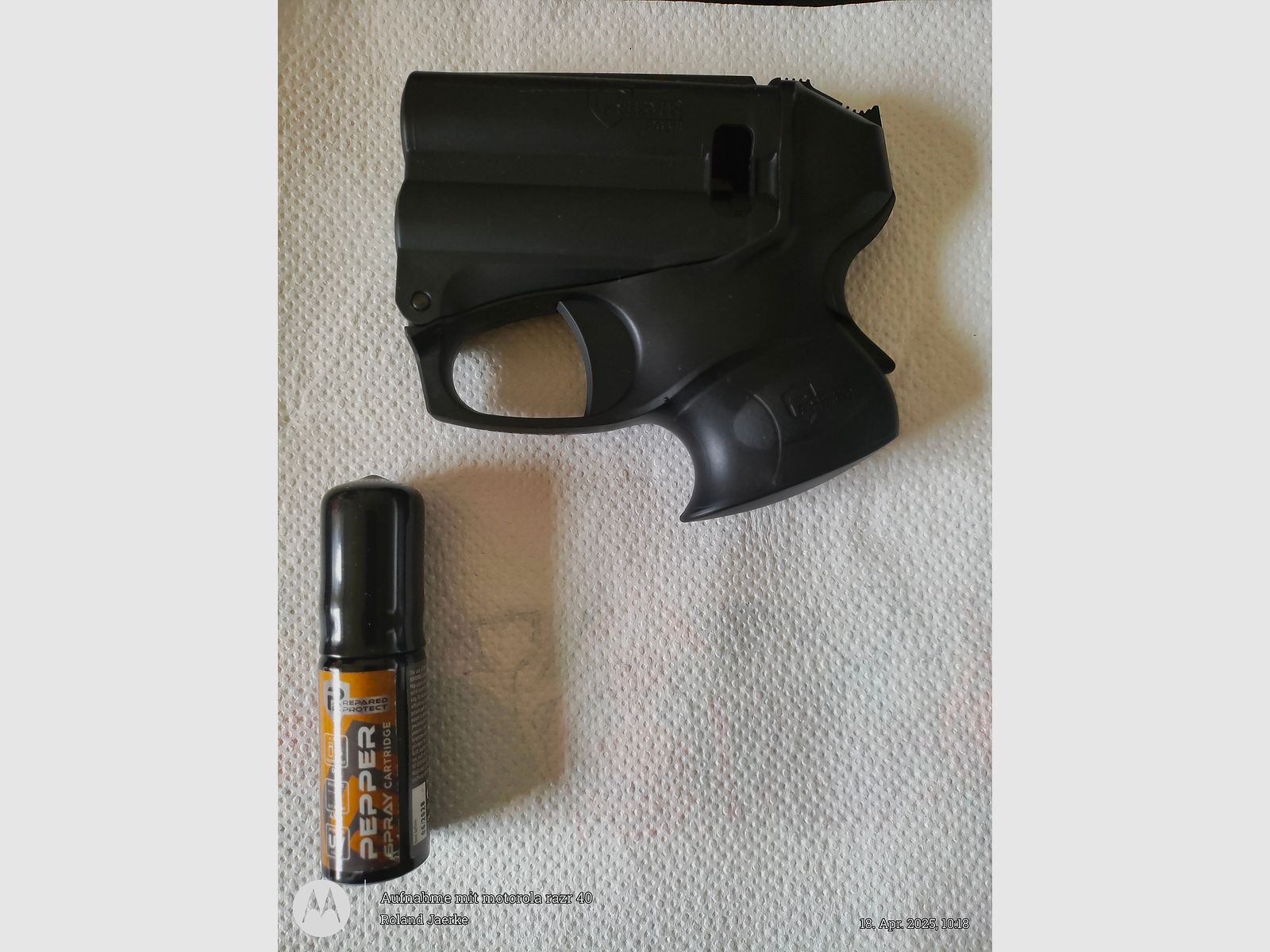 Tierabwehr Pistole, Pfefferspray mit Licht, Personal Guard System 2, neu, ovp, inkl.  Zweiter Pfefferkartusche 