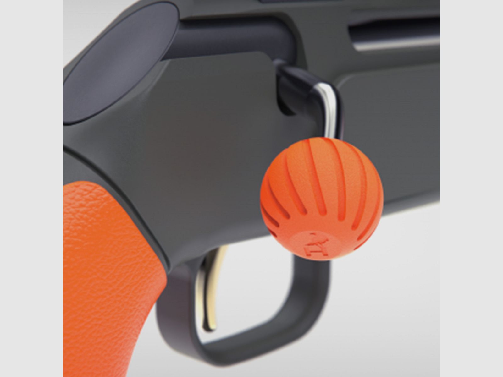 HUNTTECH kamer gripbal van rubber, oranje