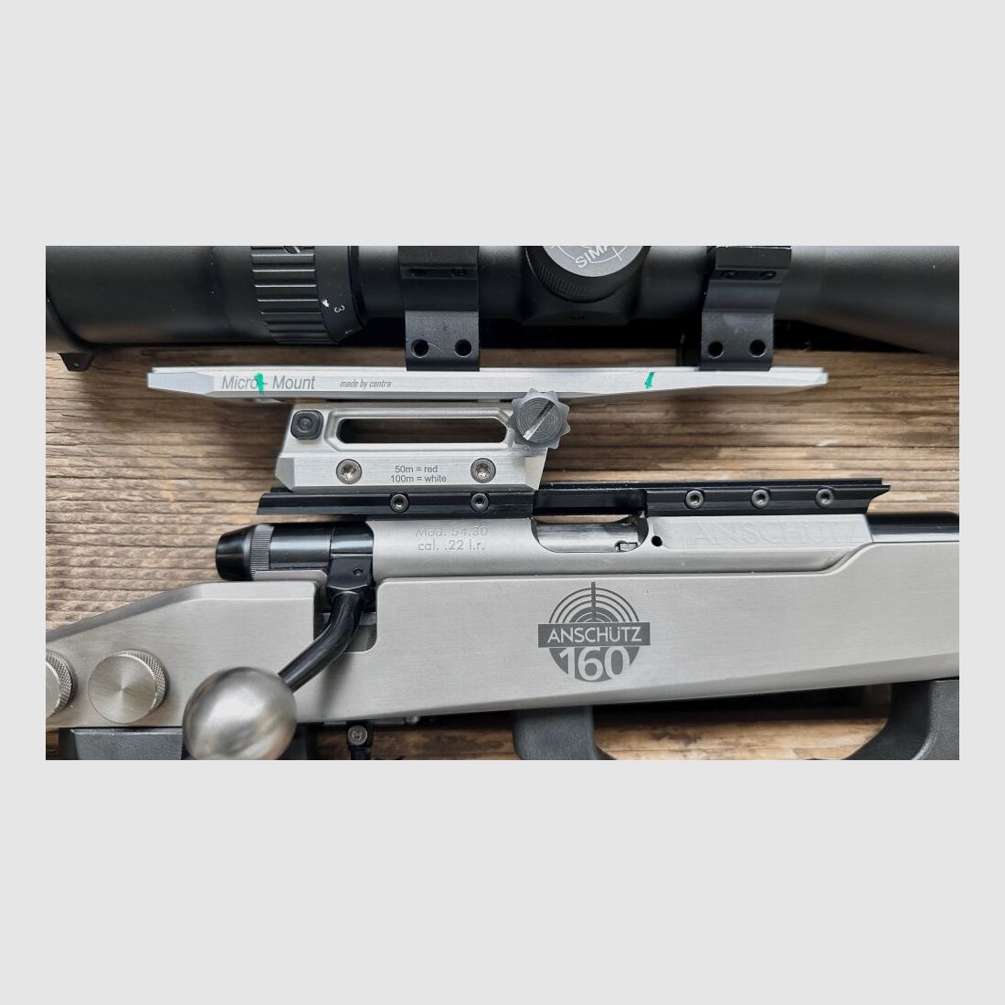 Anschütz 54.30 Jubiläumsmodell  160 Jahre Griff "M" 660mm mit ZF	 .22lr