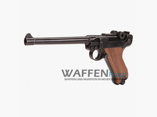 ME P04 pistola a salve 9mm in stile antico con impugnatura in legno