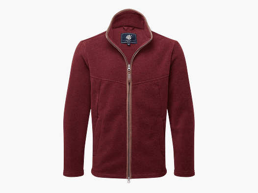 Shooterking Oxford Polartec fleece jas bordeaux heren