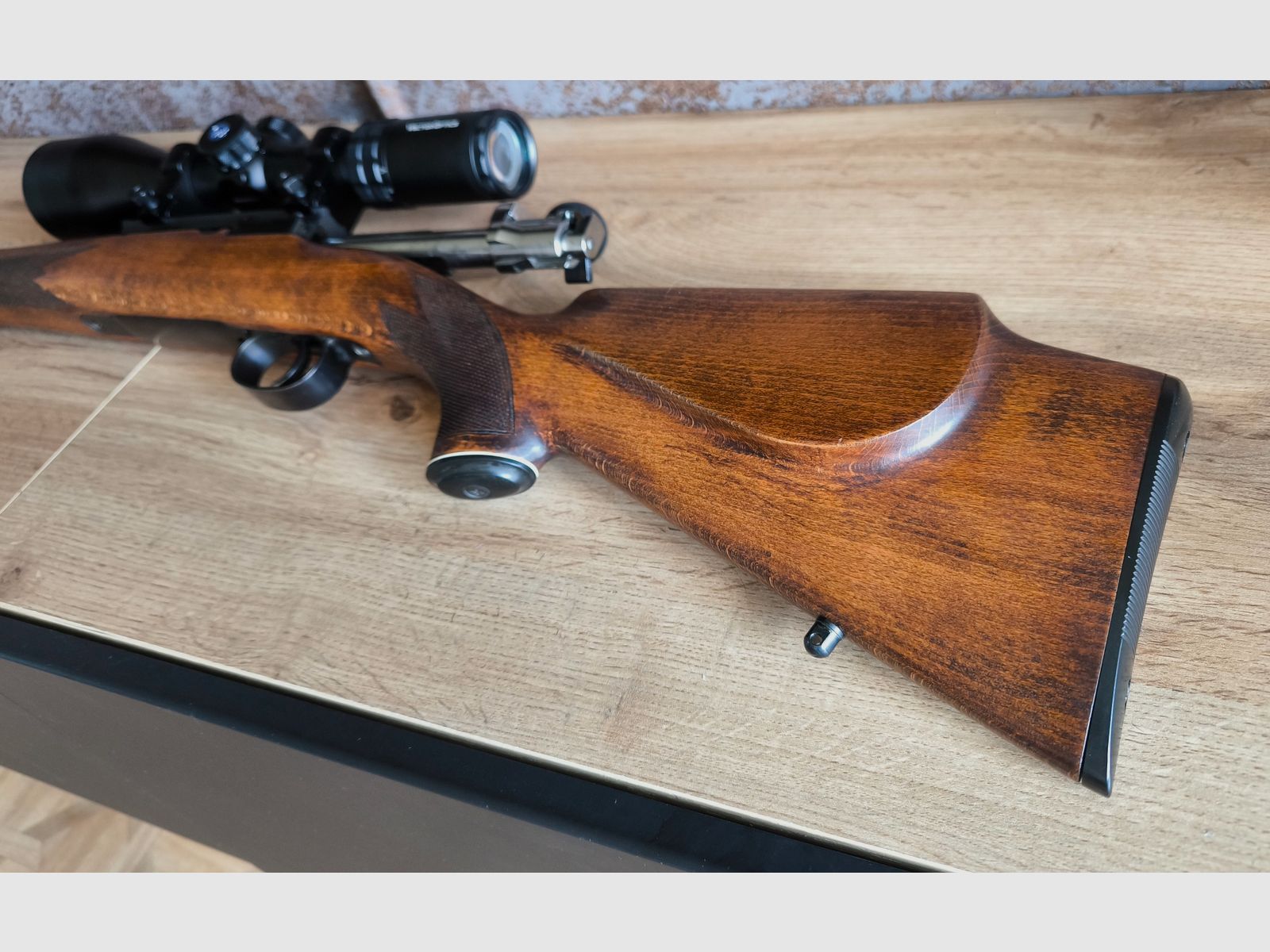 Repetierbüchse M38 Schweden Mauser 6,5×55 SE – jagdlich umgebaut, Zielfernrohr und Zubehör