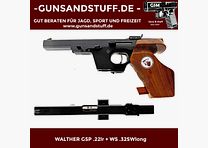 Walther GSP .22lr + système interchangeable .32SWlong