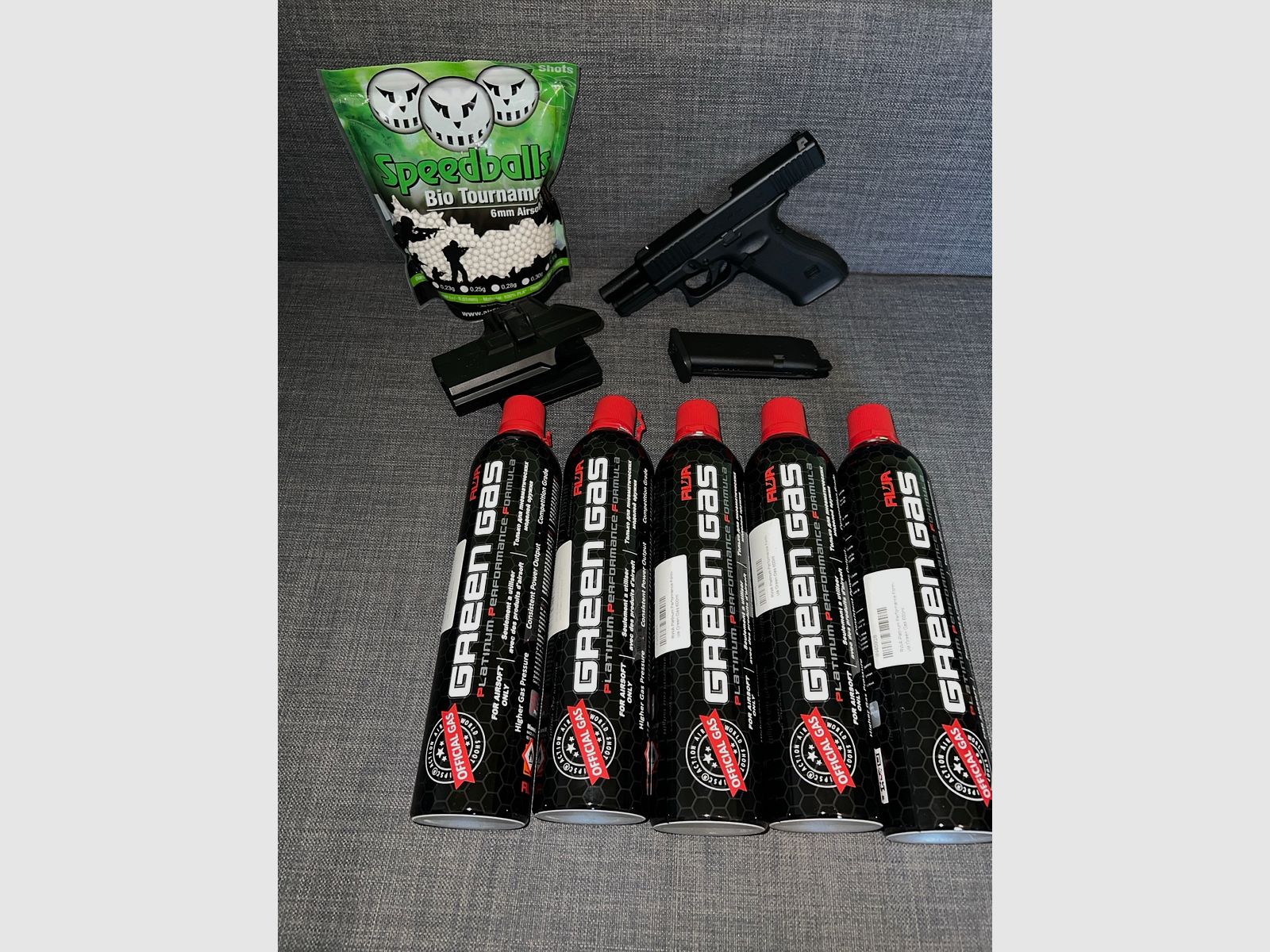 Glock 45 Airsoft mit Metallschlitten GBB 6mm BB schwarz