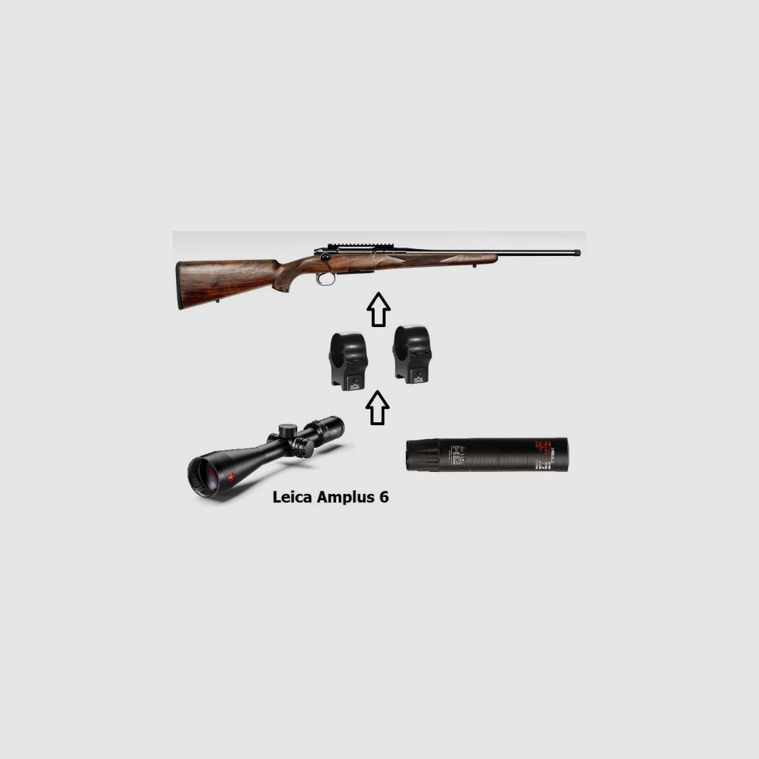 Heym SR 30 Allranger + ZF Leica + ... - Power Pacs - Pack Complet