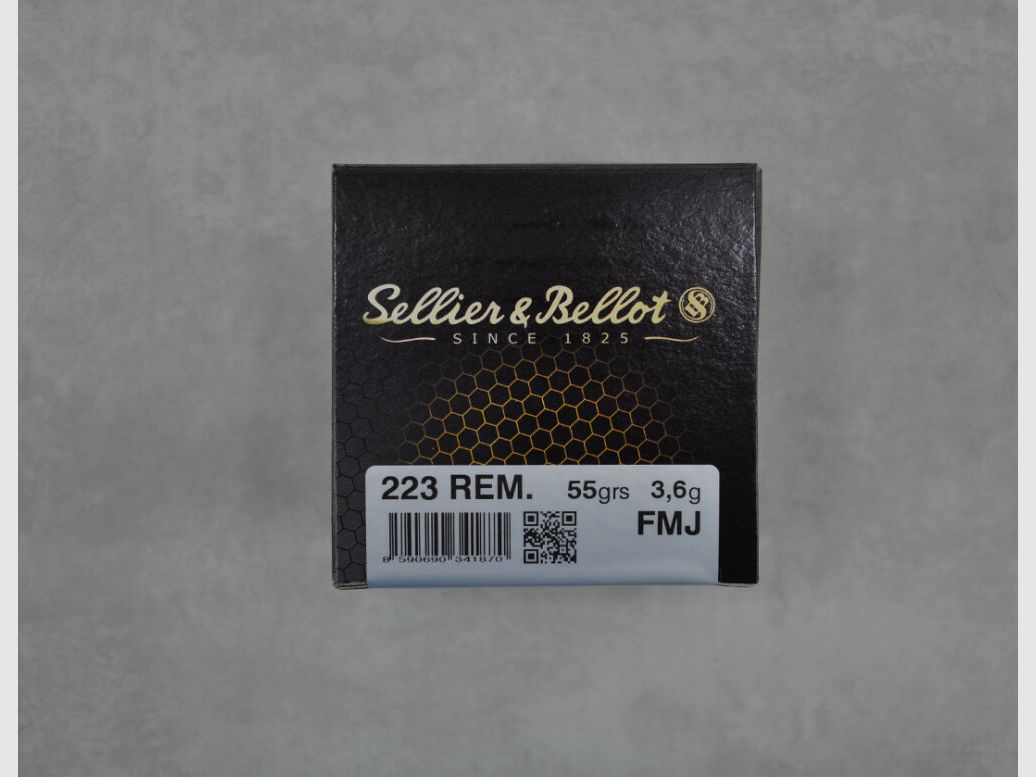 Sellier & Bellot FMJ .223 Rem. 55gr *800 piezas*