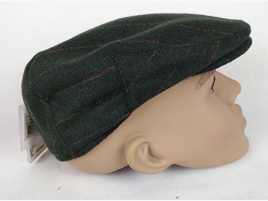 Percussion Flatcap Laine a Carreaux blau kariert