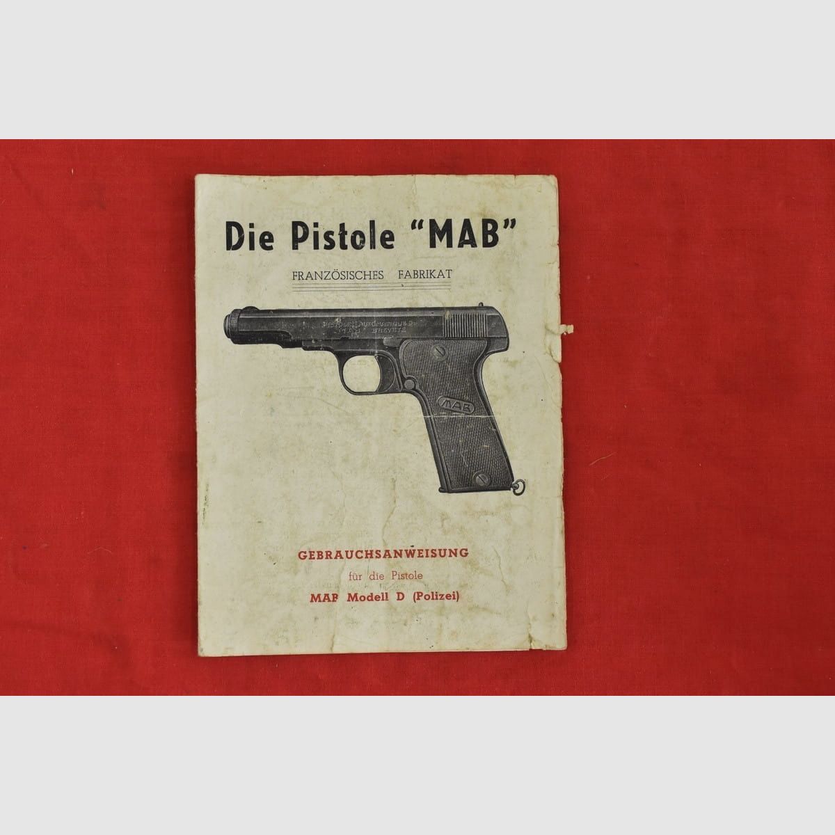 #847 MAB PISTOL, PATENTED MODEL D, FRANCE, cal. 7.65, image 4 of 17