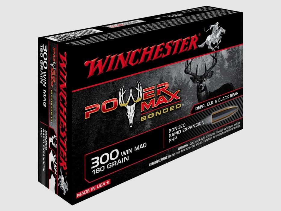 Winchester 300 Win Mag Power Max 180 gr Munition, Bild 1 von 8